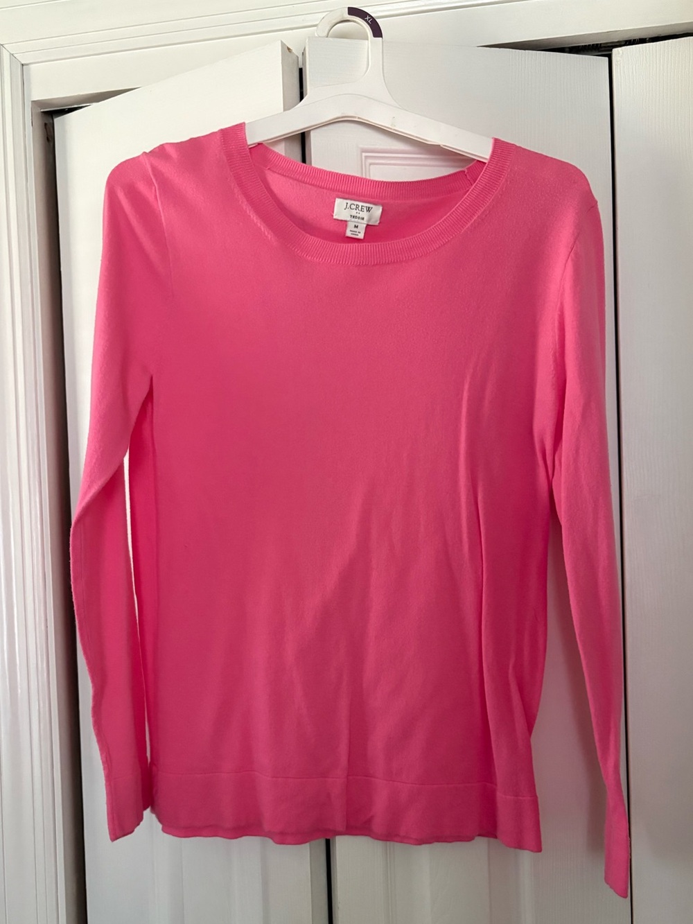 J. Crew Pink Crewneck Sweater - Teddy